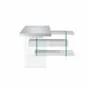 Office furniture and storage - White and glass office desk - ANGEL CERDÁ