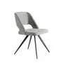 Chairs - Gray fabric upholstered dining chair - ANGEL CERDÁ