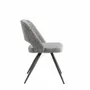 Chairs - Gray fabric upholstered dining chair - ANGEL CERDÁ