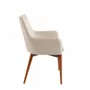 Chairs - Upholstered beige fabric Dining table chair - ANGEL CERDÁ