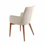 Chairs - Upholstered beige fabric Dining table chair - ANGEL CERDÁ