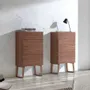Chests of drawers - Walnut wood chiffonier - ANGEL CERDÁ