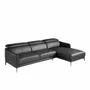Sofas - Black cowhide chaise longue sofa - ANGEL CERDÁ