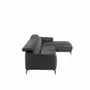 Sofas - Black cowhide chaise longue sofa - ANGEL CERDÁ