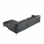 Sofas - Black cowhide chaise longue sofa - ANGEL CERDÁ