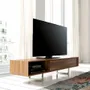 Sideboards - Walnut TV cabinet with steel legs - ANGEL CERDÁ