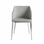 Chairs - Gray fabric upholstered Dining table chair - ANGEL CERDÁ