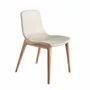 Chairs - Beige fabric upholstered dining chair - ANGEL CERDÁ