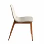 Chairs - Beige fabric upholstered dining chair - ANGEL CERDÁ