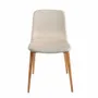 Chairs - Beige fabric upholstered dining chair - ANGEL CERDÁ