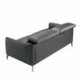 Sofas - 3-seater black cowhide sofa - ANGEL CERDÁ