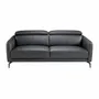 Sofas - 3-seater black cowhide sofa - ANGEL CERDÁ
