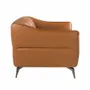 Armchairs - Armchair upholstered in brown leather with capitonné - ANGEL CERDÁ