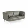 Sofas - Gray cowhide 2-seater sofa - ANGEL CERDÁ