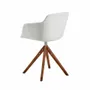 Chairs - Swivel Dining table chair beige fabric - ANGEL CERDÁ
