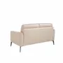 Sofas - 2 seater sofa upholstered in gray taupe leather - ANGEL CERDÁ