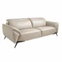 Sofas - 3 seater sofa upholstered in Taupe Grey leather - ANGEL CERDÁ