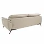 Sofas - 3 seater sofa upholstered in Taupe Grey leather - ANGEL CERDÁ