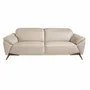 Sofas - 3 seater sofa upholstered in Taupe Grey leather - ANGEL CERDÁ