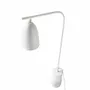 Floor lamps - Marble and white steel floor lamp - ANGEL CERDÁ