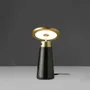 Lampes de table - Lampe de table en marbre noir et acier doré - ANGEL CERDÁ