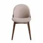 Chairs - Dining chair upholstered in eco-leather and walnut coloured ash frame - ANGEL CERDÁ
