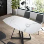 Tables Salle à Manger - Table de salle à manger extensible en marbre blanc - ANGEL CERDÁ