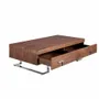 Coffee tables - Rectangular coffee table walnut wood - ANGEL CERDÁ