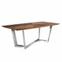 Dining Tables - Oval barrel dining table in walnut wood - ANGEL CERDÁ