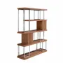 Shelves - Walnut and chrome-plated stainless steel shelving - ANGEL CERDÁ