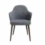 Chairs - Dining chair upholstered in eco-leather and fabric - ANGEL CERDÁ