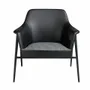 Armchairs - Armchair upholstered in fabric and leatherette - ANGEL CERDÁ