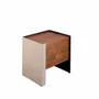 Night tables - Walnut leather and wood nightstand - ANGEL CERDÁ
