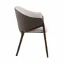 Chairs - Dining table chair upholstered in fabric and leatherette - ANGEL CERDÁ