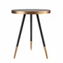 Coffee tables - Porcelain round corner table black marble - ANGEL CERDÁ