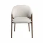 Chairs - Dining table chair upholstered in fabric and leatherette - ANGEL CERDÁ