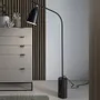 Floor lamps - Floor lamp black marble and black steel - ANGEL CERDÁ