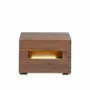 Night tables - Walnut bedside table with lighting - ANGEL CERDÁ