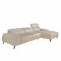 Sofas - Sofa chaise longue leather cowhide taupe - ANGEL CERDÁ