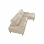 Sofas - Sofa chaise longue leather cowhide taupe - ANGEL CERDÁ