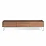 Sideboards - Walnut TV cabinet with glass sides - ANGEL CERDÁ