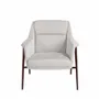 Fauteuils - Fauteuil tapissé en tissu blanc - ANGEL CERDÁ