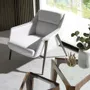 Fauteuils - Fauteuil tapissé en tissu blanc - ANGEL CERDÁ