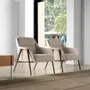 Fauteuils - Fauteuil tapissé en tissu blanc - ANGEL CERDÁ