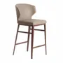 Stools - Upholstered leatherette stool - ANGEL CERDÁ