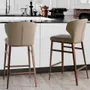 Stools - Upholstered leatherette stool - ANGEL CERDÁ