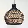 Ceiling lights - BLACK RATTAN PENDANT LIGHT - MY BALI LIVING