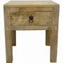 Night tables - Natural side table with drawer - PAGODA INTERNATIONAL