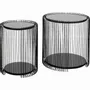 Tables basses - Table d appoint Wire Cut Out noir (2/Set) - KARE DESIGN