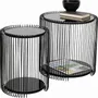 Tables basses - Table d appoint Wire Cut Out noir (2/Set) - KARE DESIGN